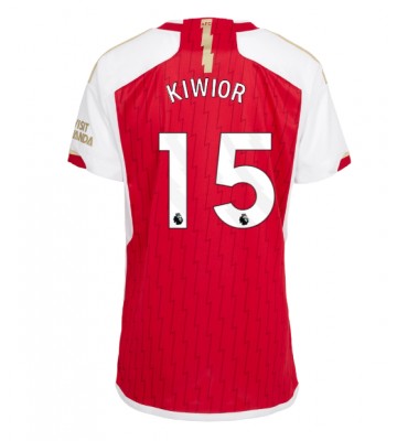 Arsenal Jakub Kiwior #15 Hemmatröja Kvinnor 2023-24 Kortärmad